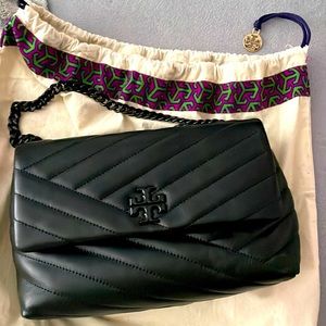 Black quilted Tory Burch crossbody